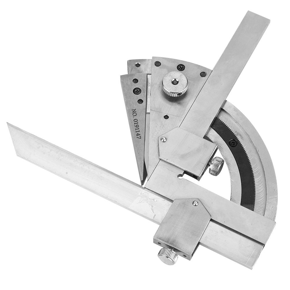 Carbon Steel Fine Tuning Angle Finder Ruler 0320 degrees  Universal Bevel Protractor Meter