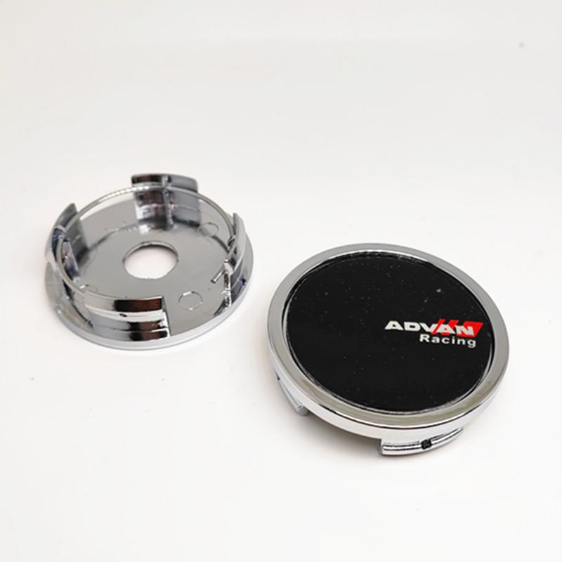 4 Stück 58mm 52mm Advan Racing Felgendeckel Auto Mittelnaben Nabenkappen Auto Felgen Staubschutz Logo Emblem Abzeichen Styling Zubehör