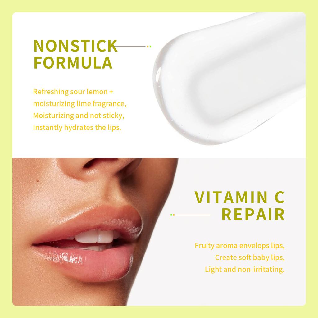 Lime Capsule Lip Oil Hydrating Moisturising Glass Hydrating Lip Gloss for Women Day and Night Repairing
