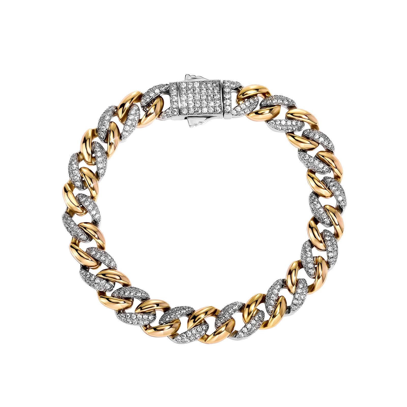 

Jin ao 9мм-14мм Мужской Хип-Хоп Кубинский Браслет - Модная Цепь с Пружинной Застежкой