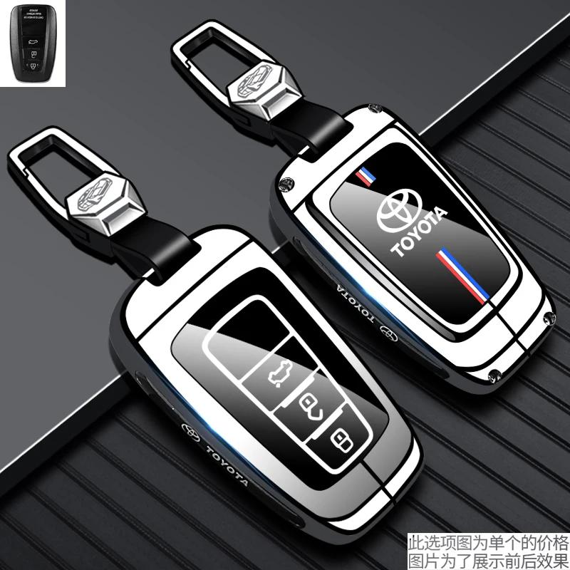 Hight Quality Galvanized Alloy Car Key Cover Case For Toyota Camry Mark X RAV-4 PRADO COROLLA HIGHLANDER 2 3 Buttons Keyless