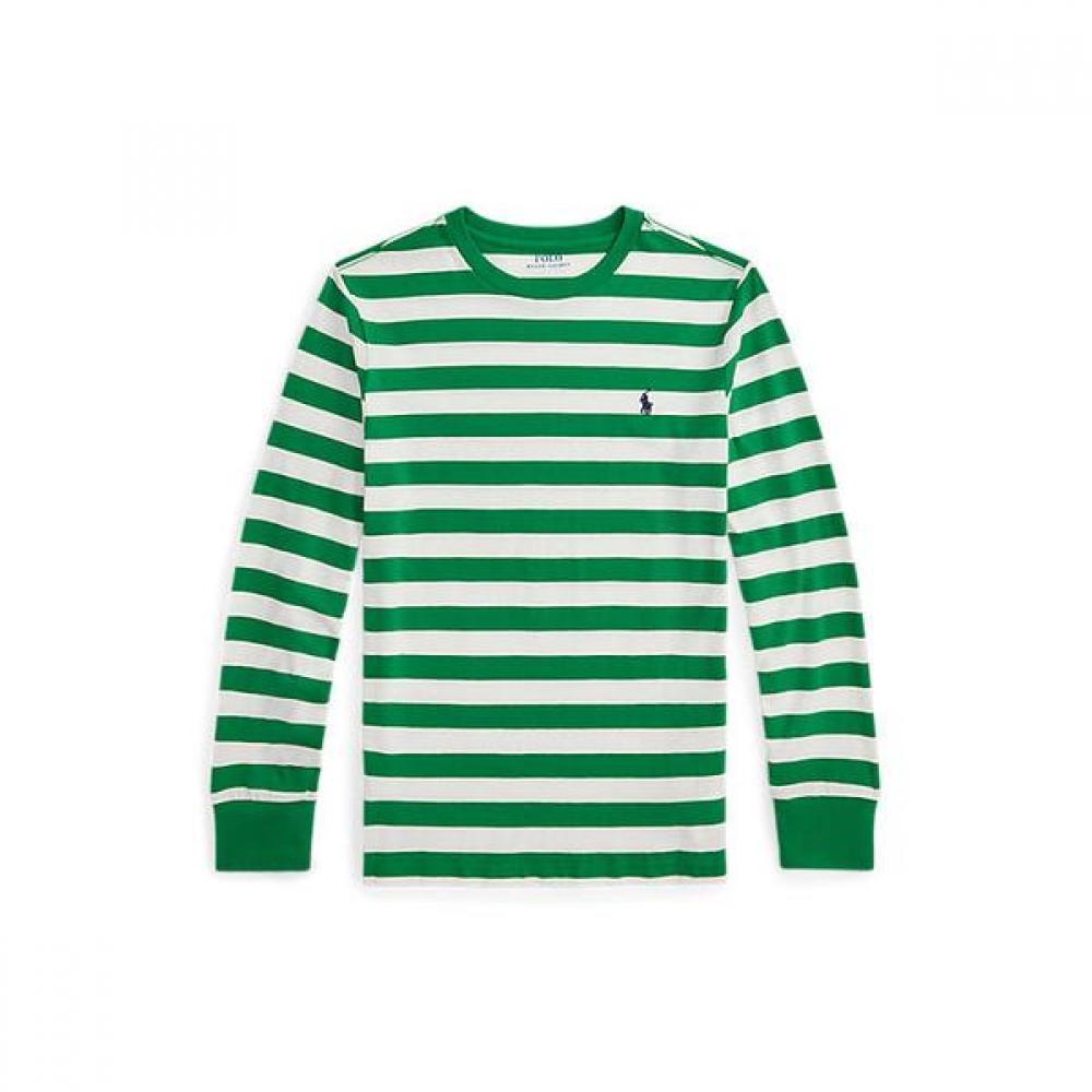 Polo Ralph Lauren Boys 8 18 Striped Cotton Long Sleeve Tee Cwpotshy8021241300 M