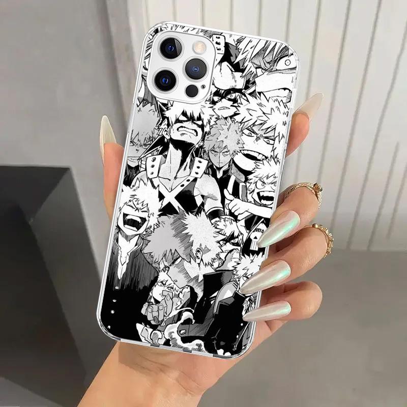 My Hero MHA Bakugou Katsuki Phone Case for Iphone 16 15 14 13 12 Mini 11 Pro Max 16E X XS XR 7 Plus 8 SE 2020 Soft Funda Print S
