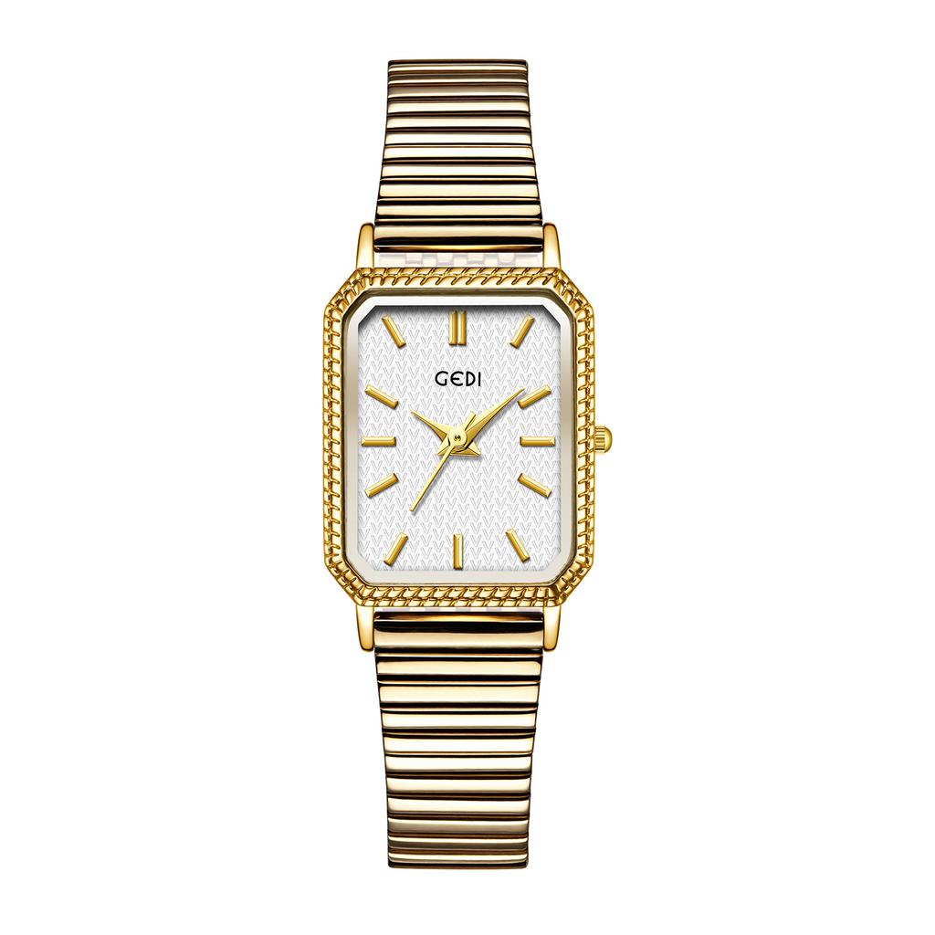 Retro Small Square Plate Watch Female Simple And Exquisite, Light Luxury Axiannu Alloy With Quartz Watch