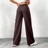 Women's European & American INS Solid Color Drawstring Cargo Pants