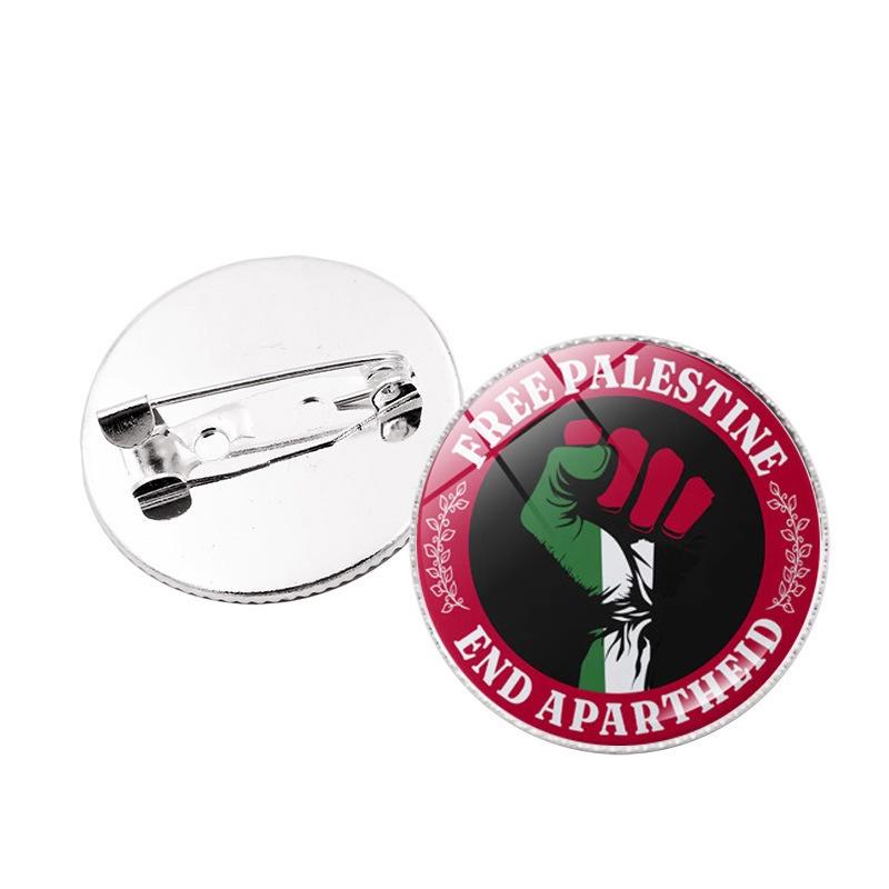 Premium Zinc Alloy Palestine Flag Brooch Pin Unique And Stylish Accessory For Bags And Jewelry Wholesale