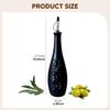 350 Ml Oil Bottle for Soy Syrup, Nordic Spout, Heat-resistant, with Lid, Olive Dispenser