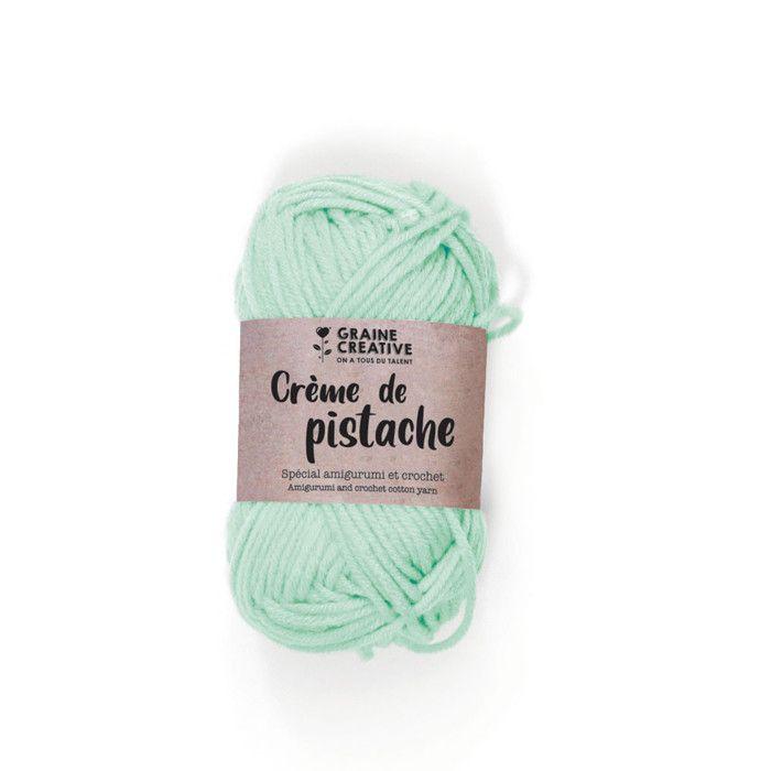 Fil de coton Amigurumi Vert clair Crème de pistache