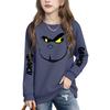 Chlapci Dívky Dětská Móda Denní Všestranné Ležérní Mikiny s výstřihem Denní mikiny s dlouhým rukávem Patchwork Top mikiny