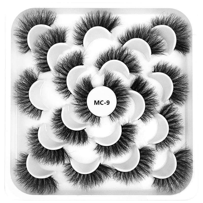 8D High Imitation Mink Hair, False Eyelashes 10 Pairs Of Natural And Docile Thick Eyelashes