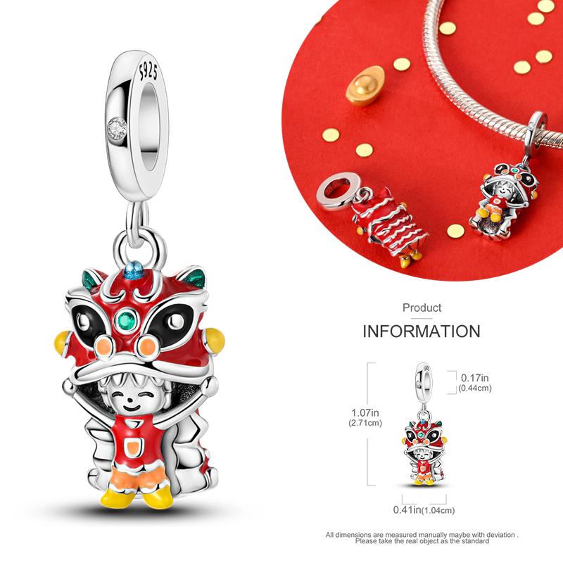 Copper Charms Winter Series Beads Snowman Penguin Pendant Fit Women Original Bracelet Christmas Diy Jewelry Dangle