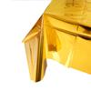 Hochwertige glänzende Tischdecke Geburtstags- Hochzeitsfeier Dekorationen Aluminiumfolie Vergoldung Tischdecke