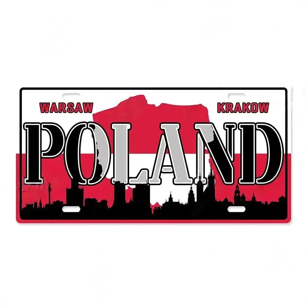 

Vintage Country Metal Aluminum Signs Licenses Plate Plaque Metal Decorative for Living Home Room Pub Club Man Cave Wall Decor 15x30cm