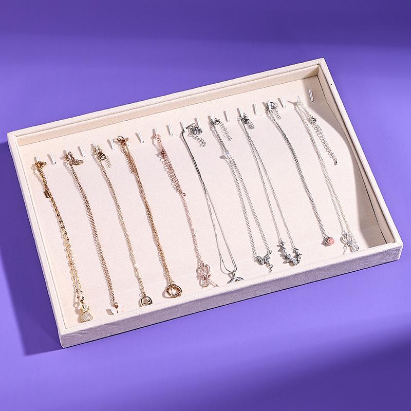Elegant Jewelry Display Stand: Necklace, Bracelet, and Earring Storage Tray