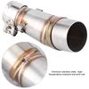 Ninja 250r Muffler, Qiilu Motorcycle Exhaust Slip Middle Link Pipe Adapter Connector for Kawasaki Z250 Ninja 250 13-16