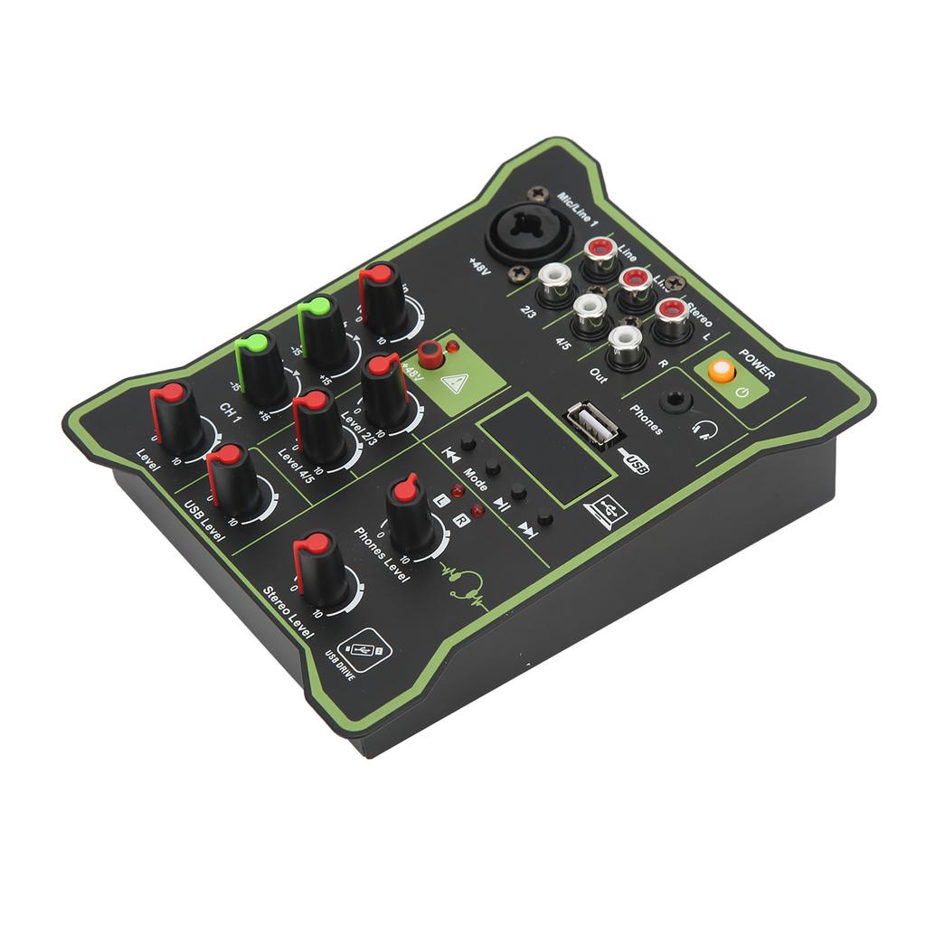 Portable Mixing Consol Quick Response Good Tuning Performance Accurate Calculation 5 Channel Mixer