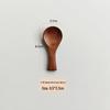 Camphor Wood Japanese Spoon Set: Long Handle, Solid Wood for Soup, Rice, Tea, and Seasoning.