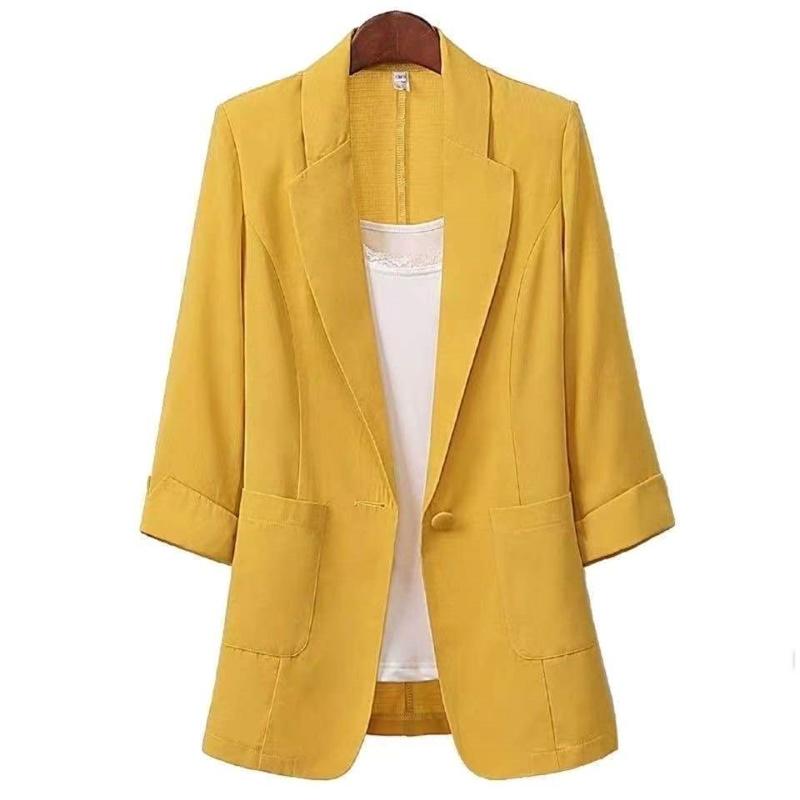 Women's Suit Women's Jacket Solid Color Loose Oversize Coat Spring Summer Jackets