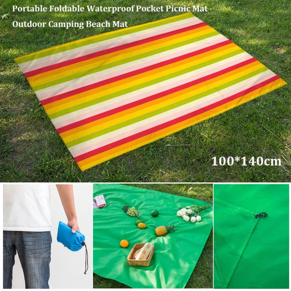 Tragbare Faltbare Picknickdecke mit Sack Wasserdichtes Zelt Neue Strandplane Camping Wandern