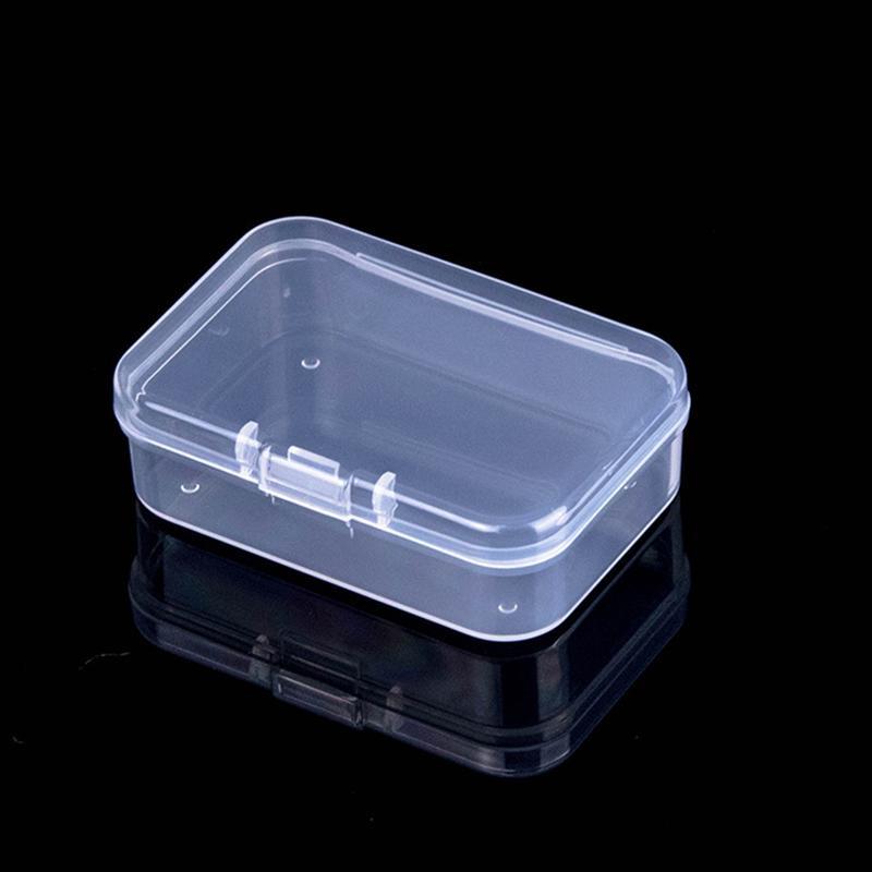 Cutie de plastic Cutie dreptunghiulara Cutie translucida Cutie de ambalare Cutie de depozitare cu capac Cercei Inele margele Organizator de bijuterii