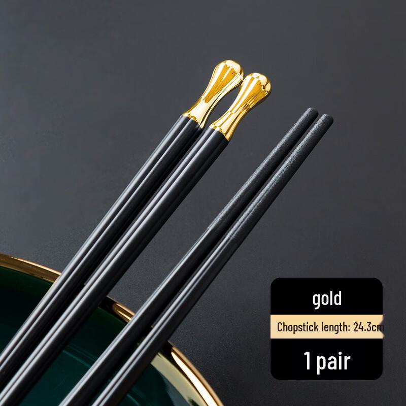 Golden Alloy Gift Chopsticks