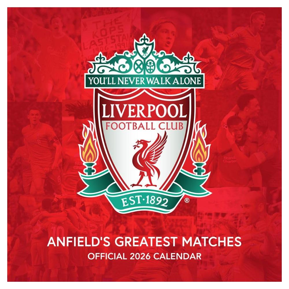 Liverpool FC 2026 Square Wall Calendar