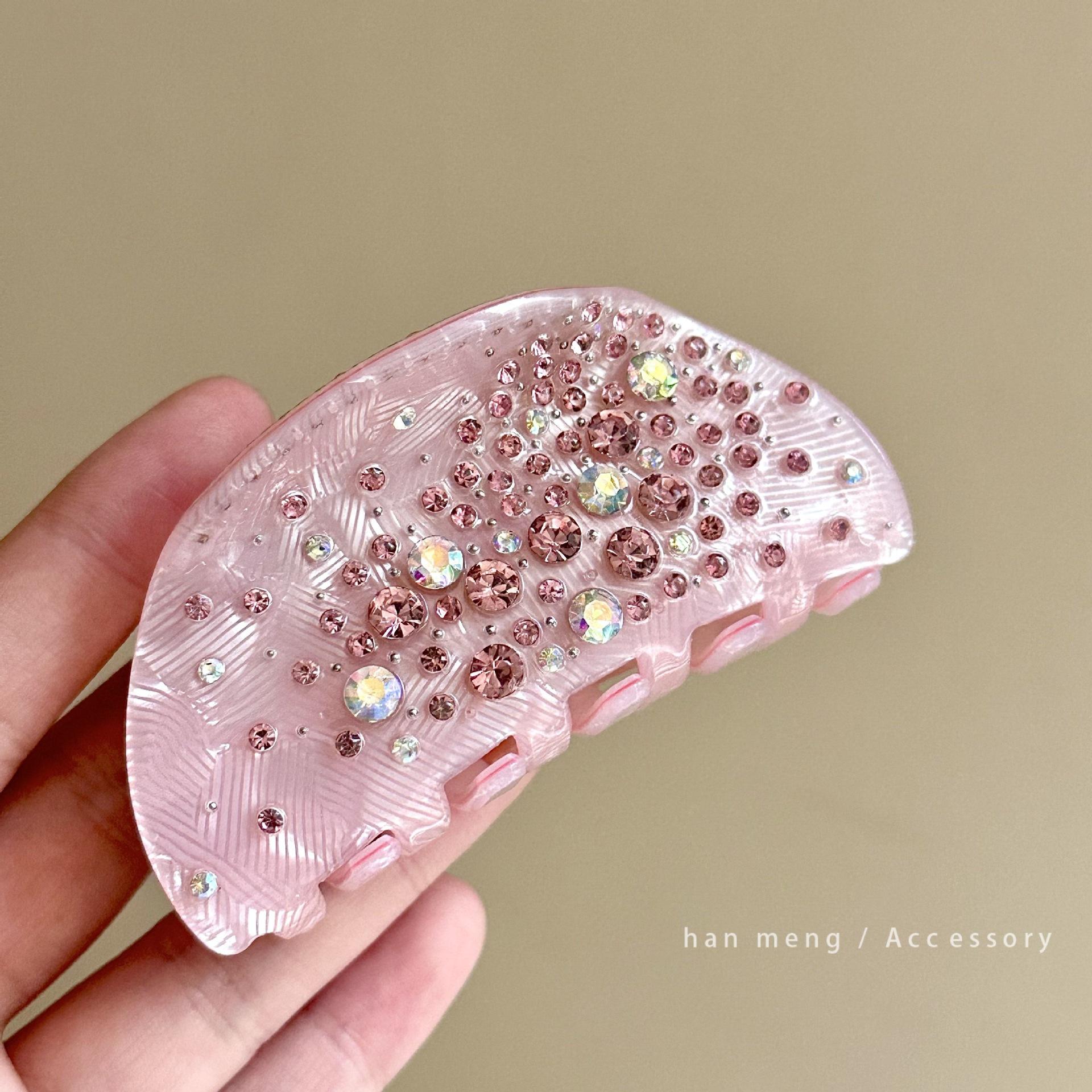 

1PC Temperament Lady Series Sky Full of Stars Hair Claw Acetate Rhinestone Style Hair Clips Hair Accessories for Women Girls