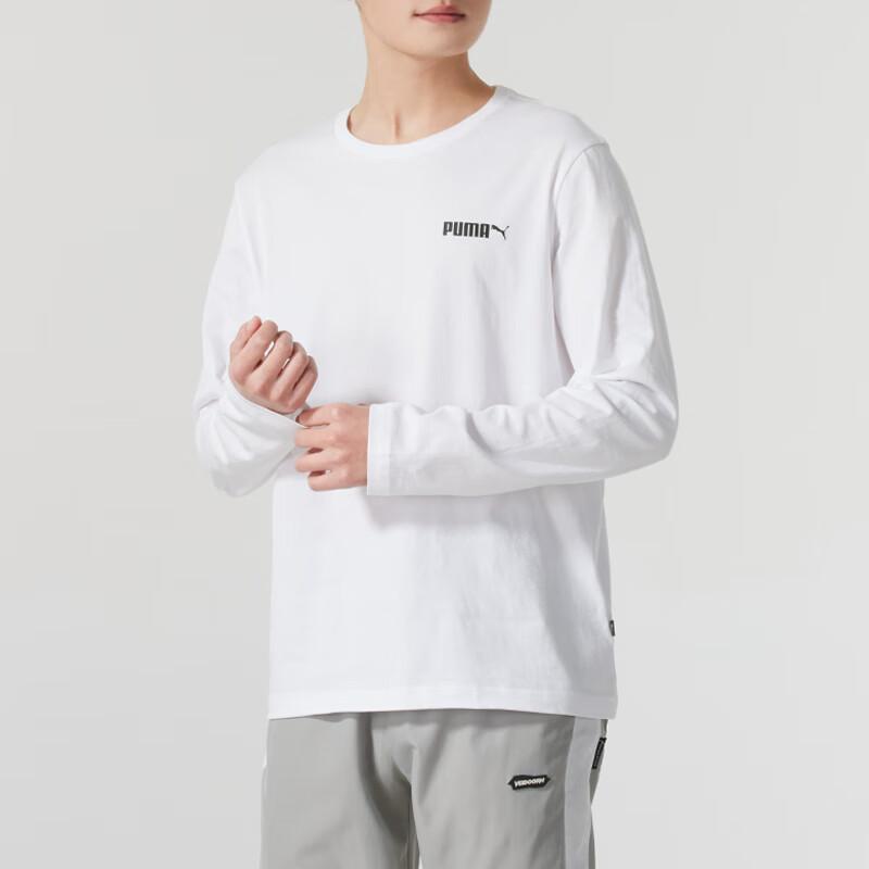 Puma Tricou Confortabil Respirabil Casual cu Mânecă Lungă Bărbați Topuri Alb 691339-02