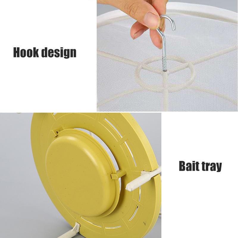 Reusable Fly Trap Pest Bug Catch Household Fly Trap with Hook Hanging Fly Killer Fly Trap Suitable for Farms Stable Garden