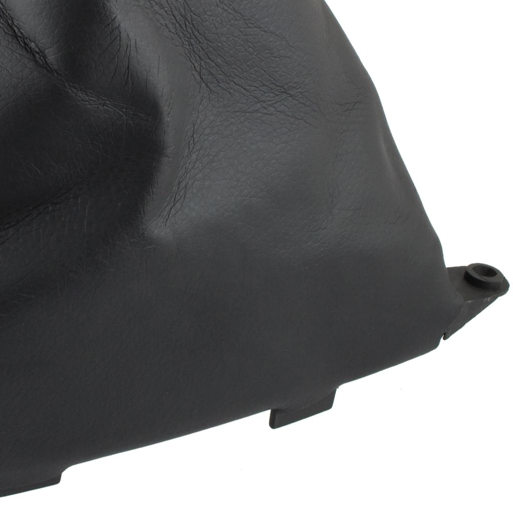 Mazda 6 GG/GY 02-08 Schaltknauf SCHWARZES LEDER 5 GANG 12MM + Schaltsack + Rahmen 2 Stück. EINSTELLEN