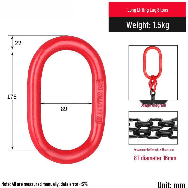 Jun Ding 8-Ton Anti-Slip Lifting Rigging Ring