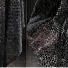 50/100/300cm Metal Gray Interwoven Grid Knitted Bronzing Net Fabric for Handmade  Diy Sewing Apparel Wholesale Cloth Material