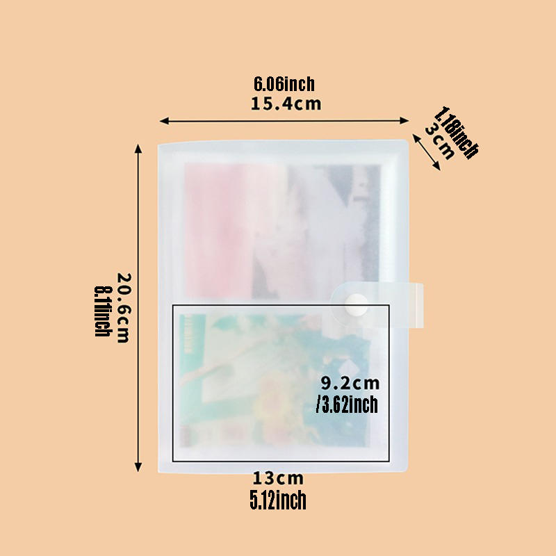 Clear Portable Multi-Slot Business Card Album Photocard Binder Book Multi-Purpose Jewelry Storage Photo Storage Album