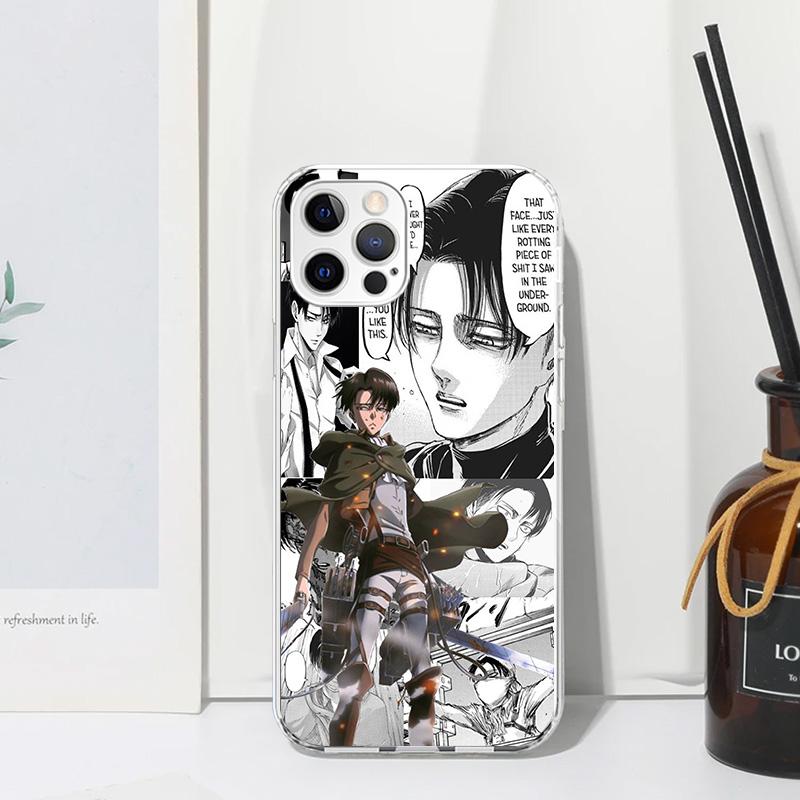 Attack-Titan Anime Phone Case For Iphone 17 Air 16 15 Plus 16E 14 Pro Max 13 Mini 12 11 7 8 SE Fundas Soft Back Cover 17 Air 16