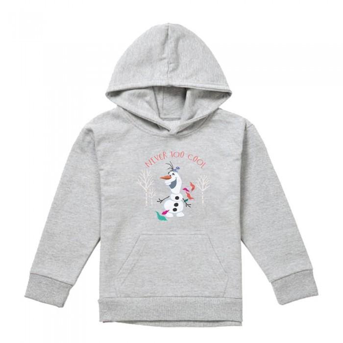 Frozen Childrens/Kids Never Too Cool Olaf Heather Pullover Hoodie