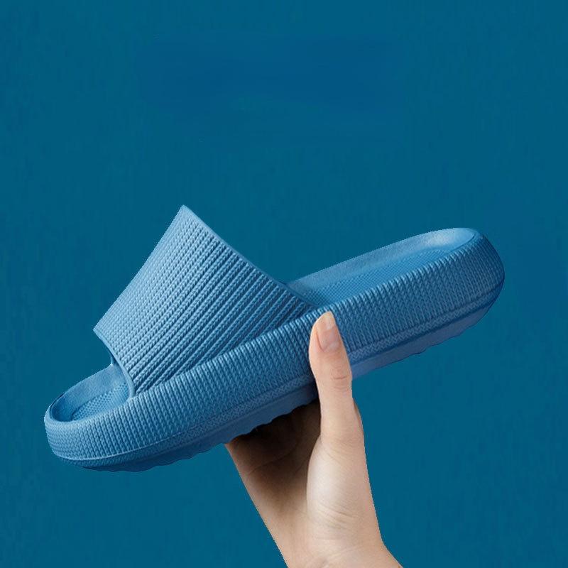 EVA Slides Women Bathroom Shoes Summer Thick Platform Sandals Home Indoor Anti-slip Men Ladies Slippers Outdoor Beach Flip Flops
