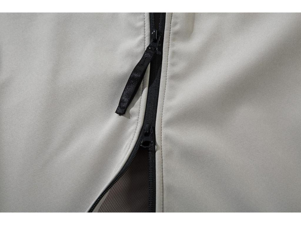 Jednokolorowa wiatrówka w stylu koszuli z miękkiej tkaniny