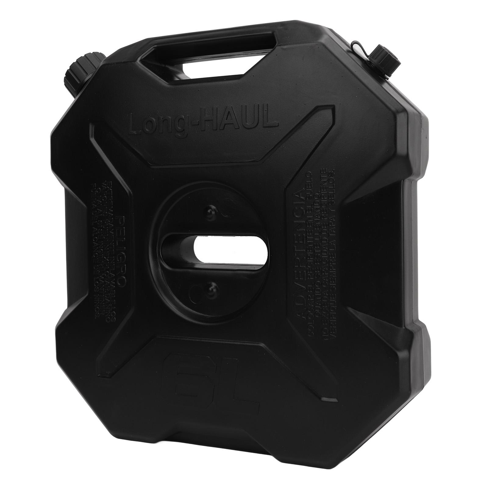 Brandolie Tank 6L 1.6 Gallon Zwart Grote Capaciteit Benzine Petrol Container voor Auto Motorfiets UTV ATV Off Road Voertuig