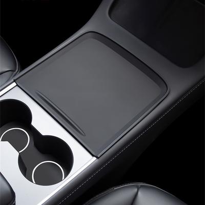 For Tesla Model Y Model3 Central Control Anti-skid Silicone Pad Push-pull Protective Film Anti-slip Pad Car Interior Accesorios