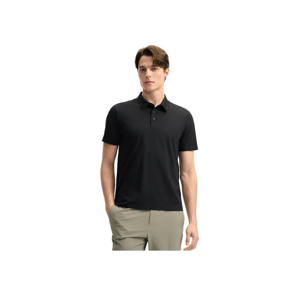 New FILA Polo Shirt Men's Jet Black F11M522104F-BK