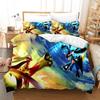 3D Anime Pokemonzd Bedding Set Cartoon Children Bedroom Quilt Cover Boy Girl Bedclothes Single Double King Pikachus Duvet Cover