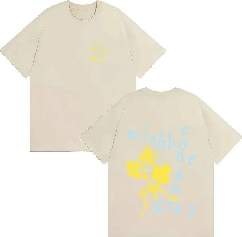 2026 Hot Singer Conan Gray Wishbone Tshrit Harajuku Tshrits Double Sided Print High Quality Aesthetic Streetwear Unisexs Women Tops