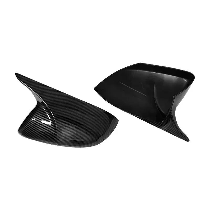 2 Stück für Mazda 3 Axela BL 2009-2013 Seitenspiegel-Abdeckkappen ABS-Kunststoff Carbonfaser-Optik Auto-Außenzubehör