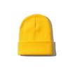 Custom Logo Unisex High Quality Plain Blank Dyed Solid Color Winter Hat Acrylic Knitted Cuffed Beanie