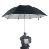 Ombrello per Fotocamera DSLR con Testa Sferica Regolabile Multi-angolo Parasole Protezione Pioggia Supporto Ombrello per Live Streaming
