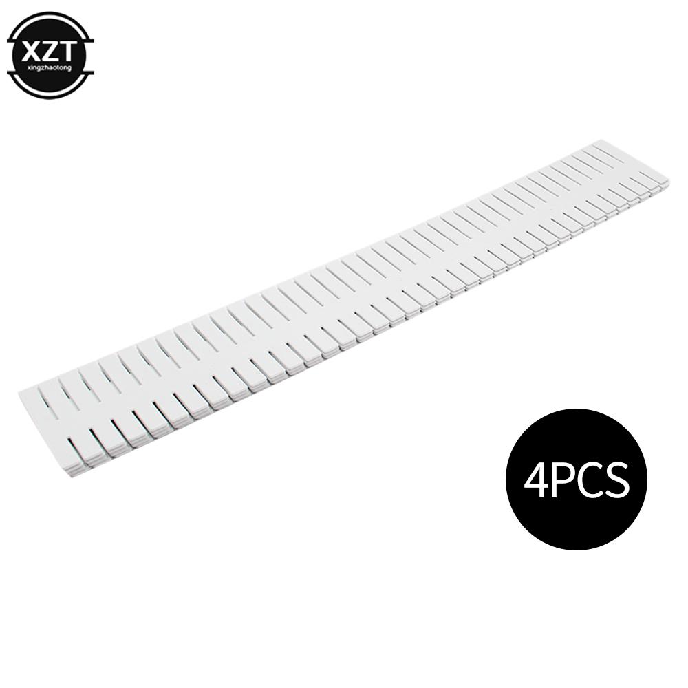 4Pcs Drawer Divider Adjustable Plastic Free Combination Partition Storage Shelves Underwear Socks Organizer for Makeup Clapboard