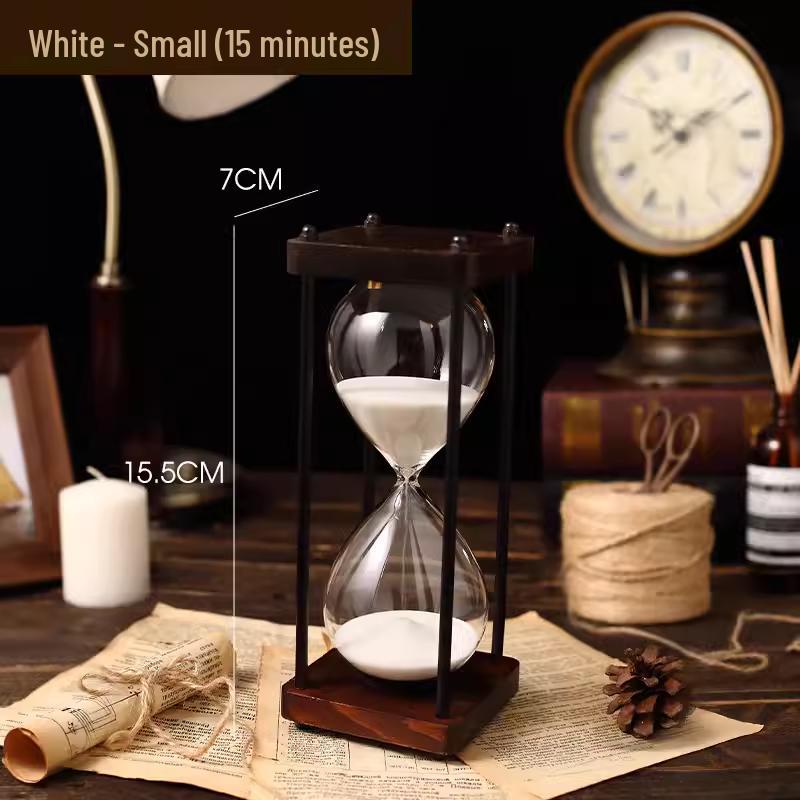 Retro kreativní přesýpací hodiny – ozdoba pro děti – 30/60 minut, design s tekutým pískem proti pádu