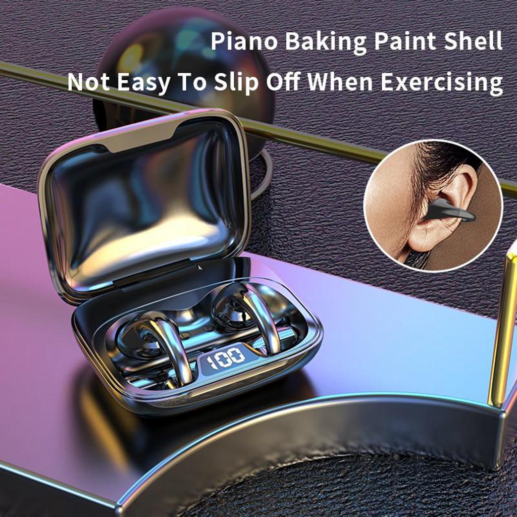 Wireless Bluetooth Headset Painless Wear Earphones Heavy Bass HiFi Surround Sound Earpieces Super Long Batter Life