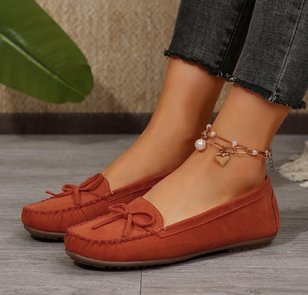 

Fashion Women Shoes Slip on Loafers for Ballet Flats Women Suede Casual Sneakers Zapatos Mujer Flat Shoes for Mom Shoes Autumn 43 оранжевый