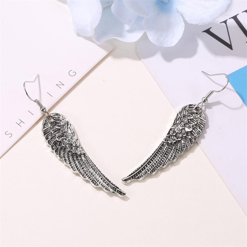 Temperament Vintage Wings Stud Earrings Women Fashion Angel Wings Trends Earrings ADM